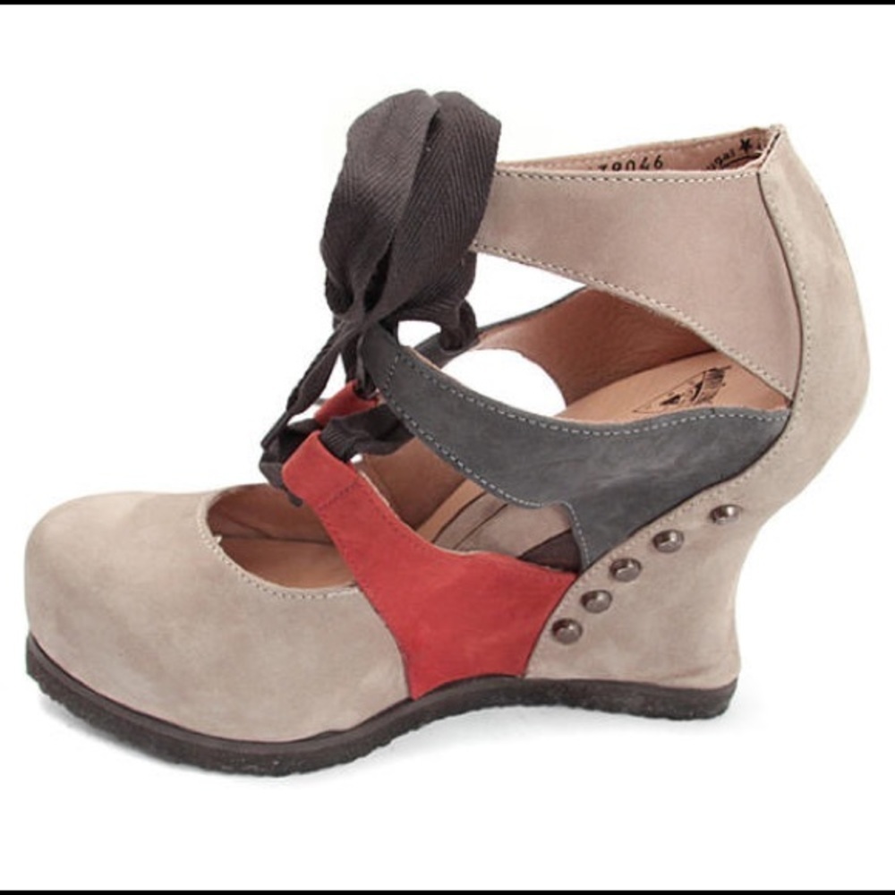 John Fluevog Multicolor Wedge Shoes